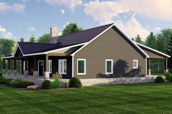 Exterior - Other Elevation for Ranch House Plan #1064-254 - 3 bed, 2 bath