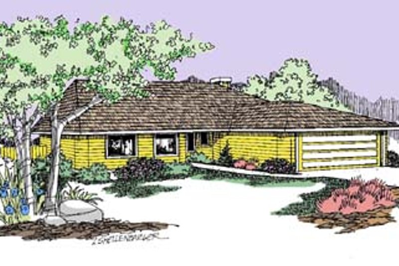 House Plan Design - Ranch Exterior - Front Elevation Plan #60-512