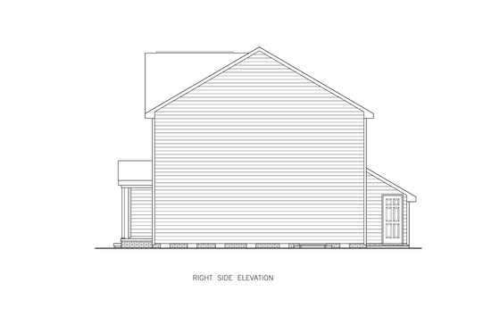 Exterior - Other Elevation for Craftsman House Plan #54-628 - 4 bed, 2 bath