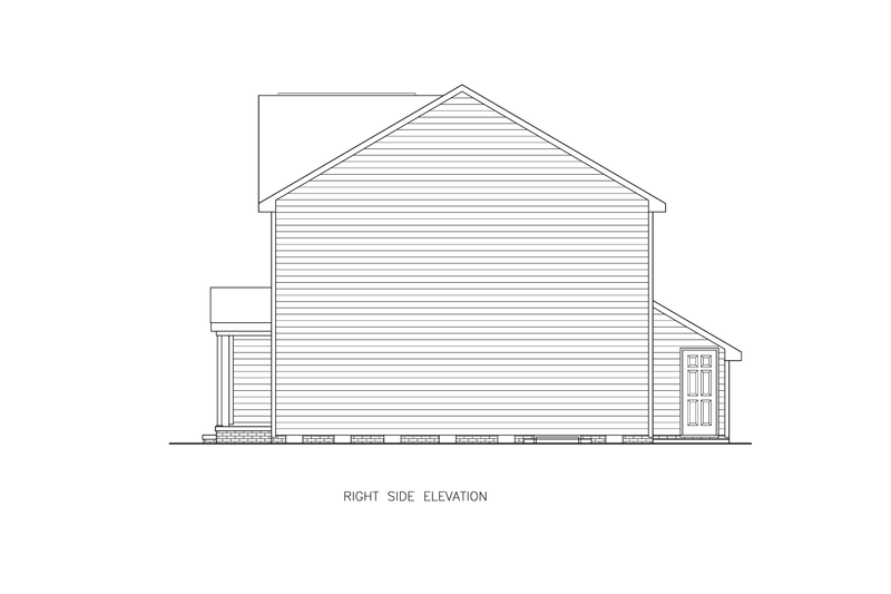 House Blueprint - Exterior - Other Elevation for Craftsman House Plan #54-628 - 4 bed, 2 bath