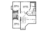 Traditional Style House Plan - 3 Beds 2.5 Baths 1996 Sq/Ft Plan #90-203 