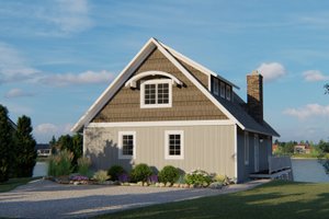 Exterior - Front Elevation for Beach House Plan #1064-26 - 1 bed, 1.5 bath