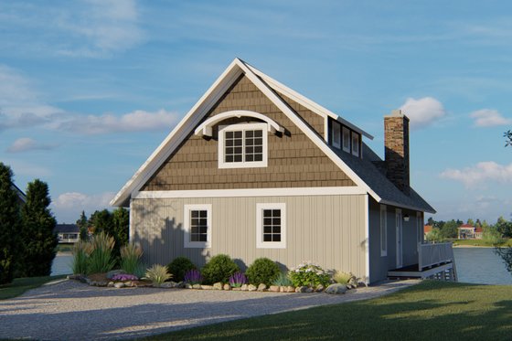 Exterior - Front Elevation for Beach House Plan #1064-26 - 1 bed, 1.5 bath