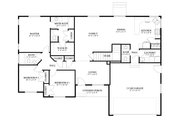 Traditional Style House Plan - 3 Beds 2 Baths 1660 Sq/Ft Plan #1060-194 