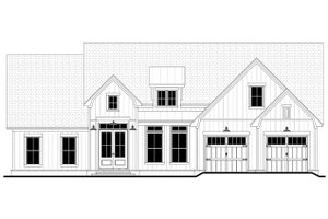 Exterior - Front Elevation 4 for Ranch House Plan #430-302 - 4 bed, 3.5 bath