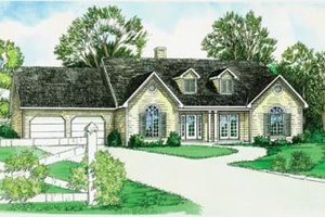 Traditional Exterior - Front Elevation Plan #16-181
