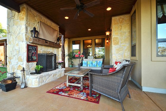 Ranch Exterior - Covered Porch Plan #140-149