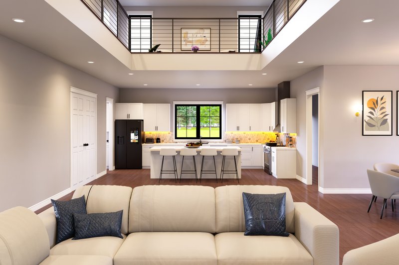 Dream House Plan - Interior - Family Room 1 for Farmhouse House Plan #932-1461 - 5 bed, 5.5 bath