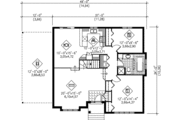 Traditional Style House Plan - 2 Beds 1 Baths 1188 Sq/Ft Plan #25-1160 