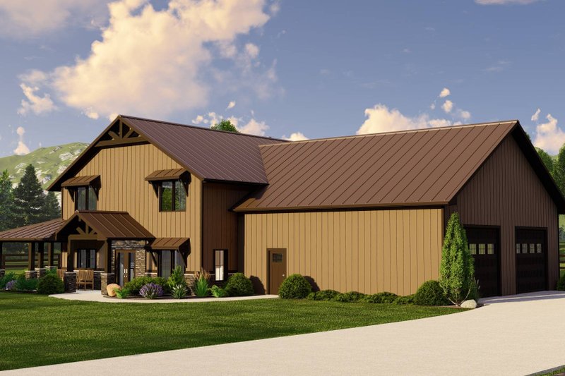 House Blueprint - Exterior - Other Elevation for Barndominium House Plan #1064-222 - 3 bed, 2.5 bath