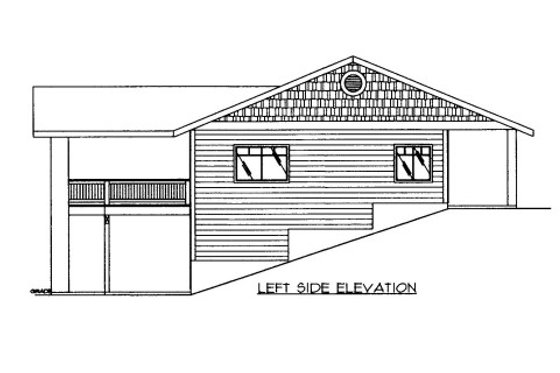 Exterior - Other Elevation 1 for Ranch House Plan #117-628 - 3 bed, 2.5 bath