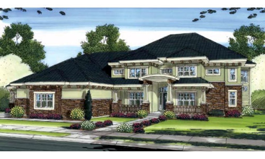 Craftsman Style House Plan - 5 Beds 4.5 Baths 5010 Sq/Ft ...