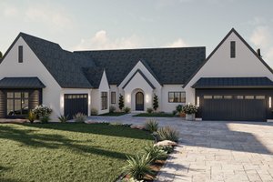 Modern Exterior - Front Elevation Plan #455-610