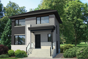 Contemporary Style House Plan - 3 Beds 1 Baths 1252 Sq/Ft Plan #25-4509 