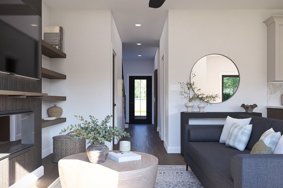 Interior - Family Room 1 for Farmhouse House Plan #455-750 - 3 bed, 2.5 bath