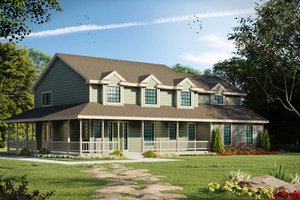 Farmhouse Exterior - Front Elevation Plan #102-203