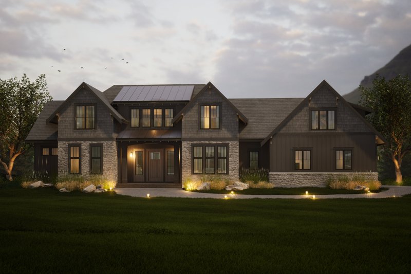 Dream House Plan - Craftsman Exterior - Front Elevation Plan #1086-17