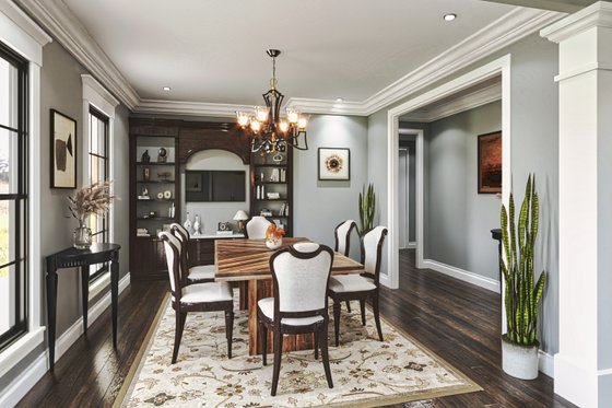 Interior - Dining Room for Farmhouse House Plan #54-587 - 3 bed, 3.5 bath