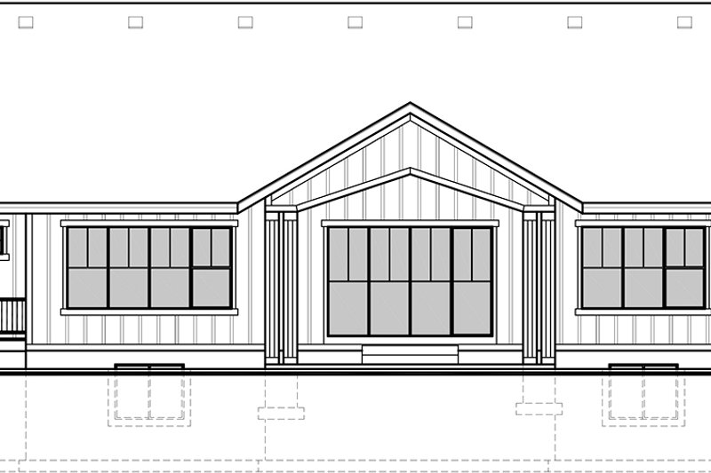Dream House Plan - Exterior - Rear Elevation for Craftsman House Plan #1073-14 - 3 bed, 2.5 bath