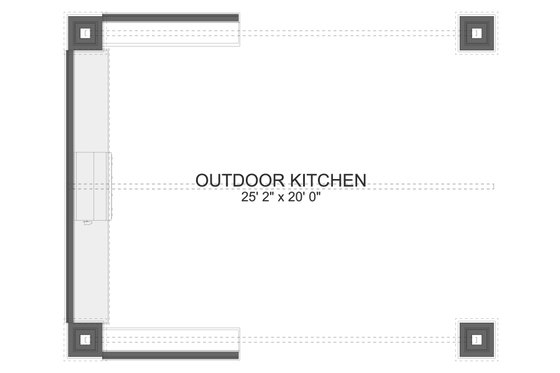 Floor Plan - Main Floor for Country House Plan #1060-200, 0 bath