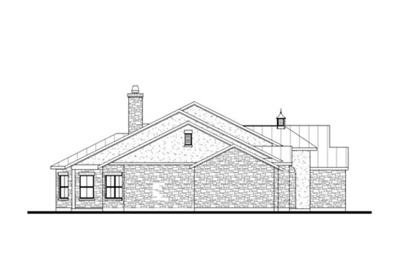 Architectural House Design - Exterior - Other Elevation 1 for Country House Plan #80-174 - 4 bed, 3 bath