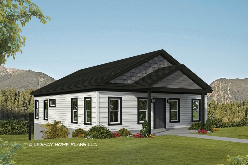 House Blueprint - Traditional Exterior - Front Elevation Plan #932-622