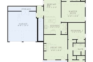 Exterior - Front Elevation 4 for Traditional House Plan #17-1003 - 3 bed, 2 bath