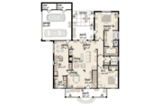 Farmhouse Style House Plan - 4 Beds 3 Baths 2442 Sq/Ft Plan #36-215 