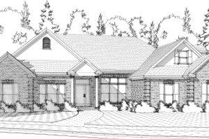 Traditional Exterior - Front Elevation Plan #63-203