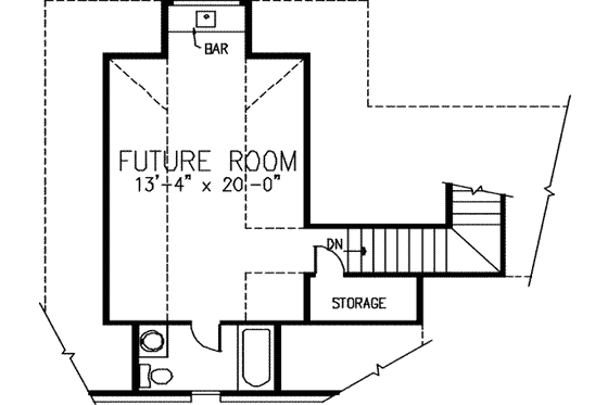 Floor Plan - Other Floor for European House Plan #410-358 - 3 bed, 3 bath