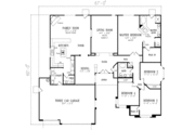 Adobe / Southwestern Style House Plan - 4 Beds 2.5 Baths 2672 Sq/Ft Plan #1-646 