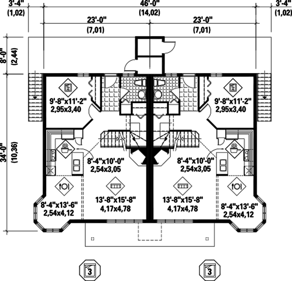 Traditional Floor Plan - Main Floor Plan #25-4515