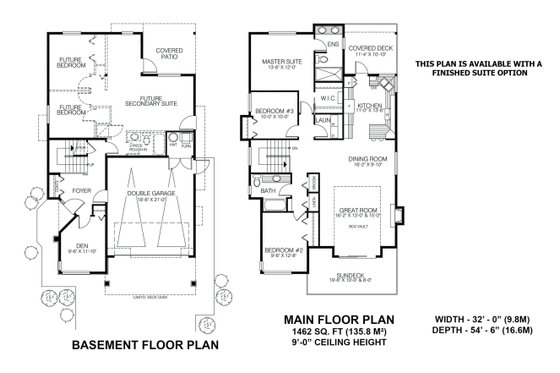 Floor Plan - Other Floor for Modern House Plan #1100-16 - 3 bed, 2 bath