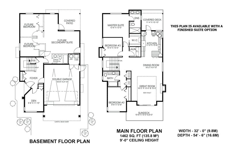 House Design - Floor Plan - Other Floor for Modern House Plan #1100-16 - 3 bed, 2 bath