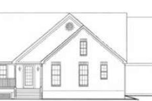 Exterior - Rear Elevation for Traditional House Plan #406-162 - 3 bed, 2 bath