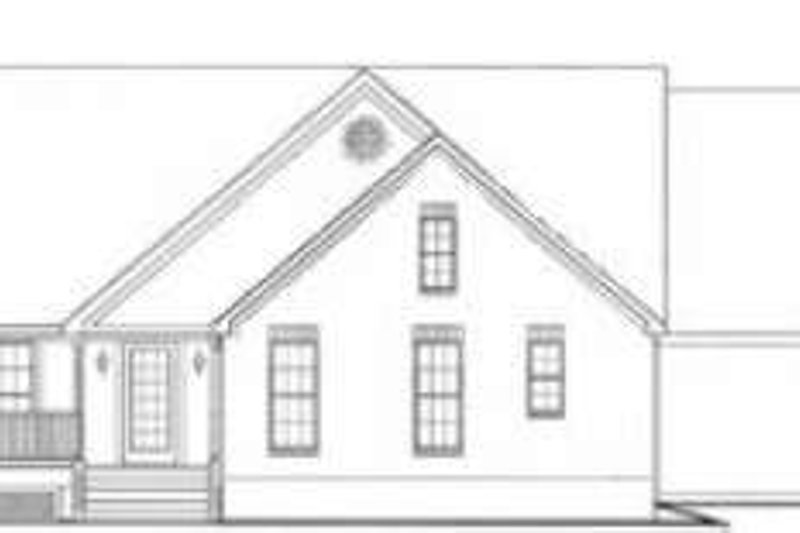 Dream House Plan - Exterior - Rear Elevation for Traditional House Plan #406-162 - 3 bed, 2 bath