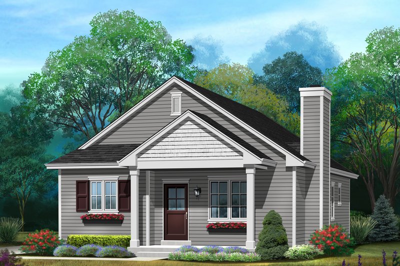 House Blueprint - Ranch Exterior - Front Elevation Plan #22-614