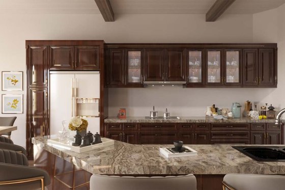 Interior - Kitchen 1 for Traditional House Plan #54-448 - 3 bed, 3 bath