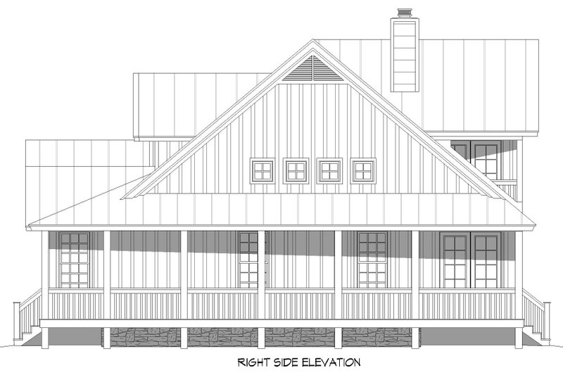 House Plan Design - Exterior - Other Elevation 2 for Country House Plan #932-764 - 3 bed, 2.5 bath
