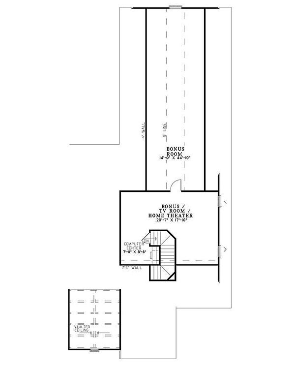 Home Plan - European Floor Plan - Upper Floor Plan #17-209