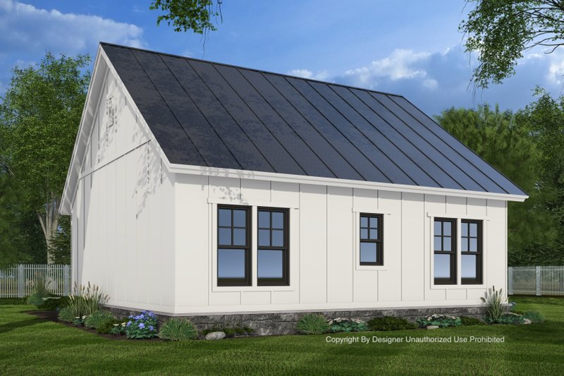Dream House Plan - Exterior - Rear Elevation for Craftsman House Plan #51-1439 - 2 bed, 1 bath