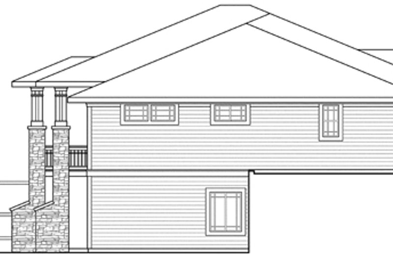 House Plan Design - Exterior - Other Elevation 1 for Prairie House Plan #124-873 - 3 bed, 2.5 bath