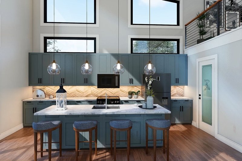 Architectural House Design - Interior - Kitchen for Country House Plan #932-1299 - 3 bed, 2 bath
