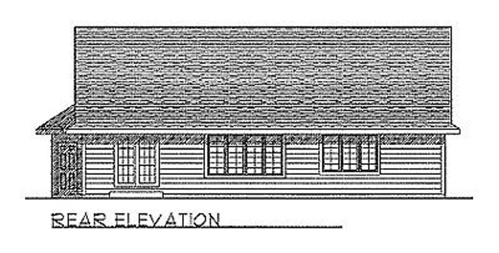 Traditional Style House Plan - 3 Beds 2 Baths 1508 Sq/Ft Plan #70-137 ...