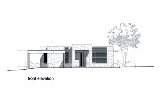 Exterior - Other Elevation 4 for Modern House Plan #496-9 - 4 bed, 2 bath