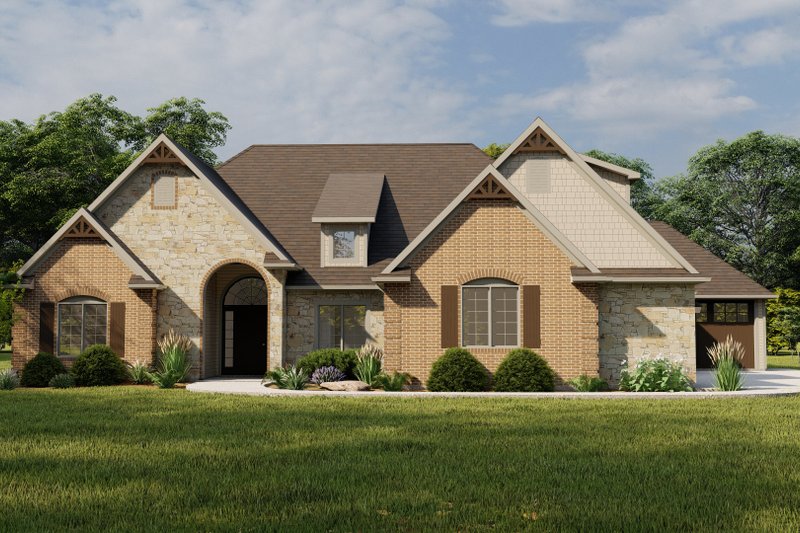Home Plan - Traditional Exterior - Front Elevation Plan #1064-203