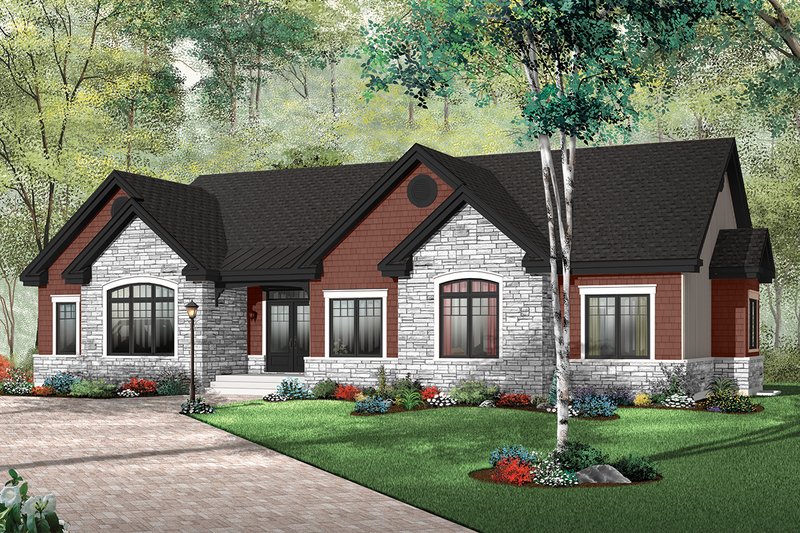 Dream House Plan - Traditional Exterior - Front Elevation Plan #23-787