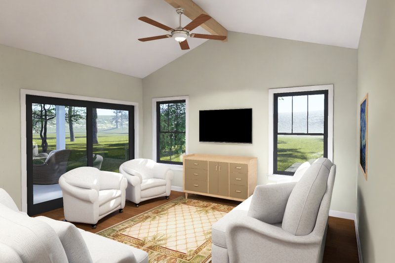 House Blueprint - Interior - Family Room 1 for Cottage House Plan #513-2498 - 5 bed, 3 bath