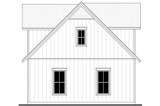 Exterior - Other Elevation 1 for Farmhouse House Plan #430-293 - 1 bed, 1 bath