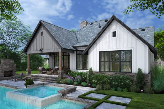 Exterior - Other Elevation 7 for Cottage House Plan #120-280 - 4 bed, 2.5 bath